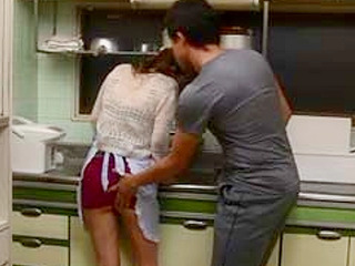 Nippon Maid's Boss Fucking his Secretary amid the Kitchen Romp with XXX Partner